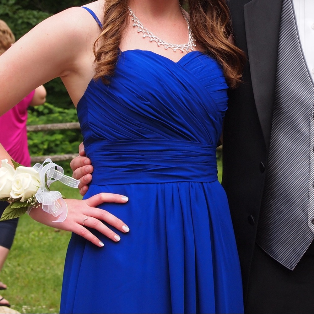 Blue Floor Length Dress